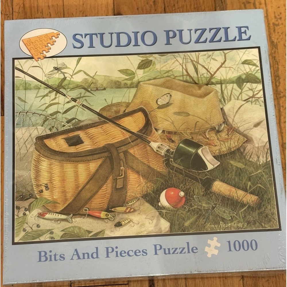 Bits & Pieces Jigsaw Puzzle 1000 Pc Ready for Fishing by Amy Rosenberg (2007)
